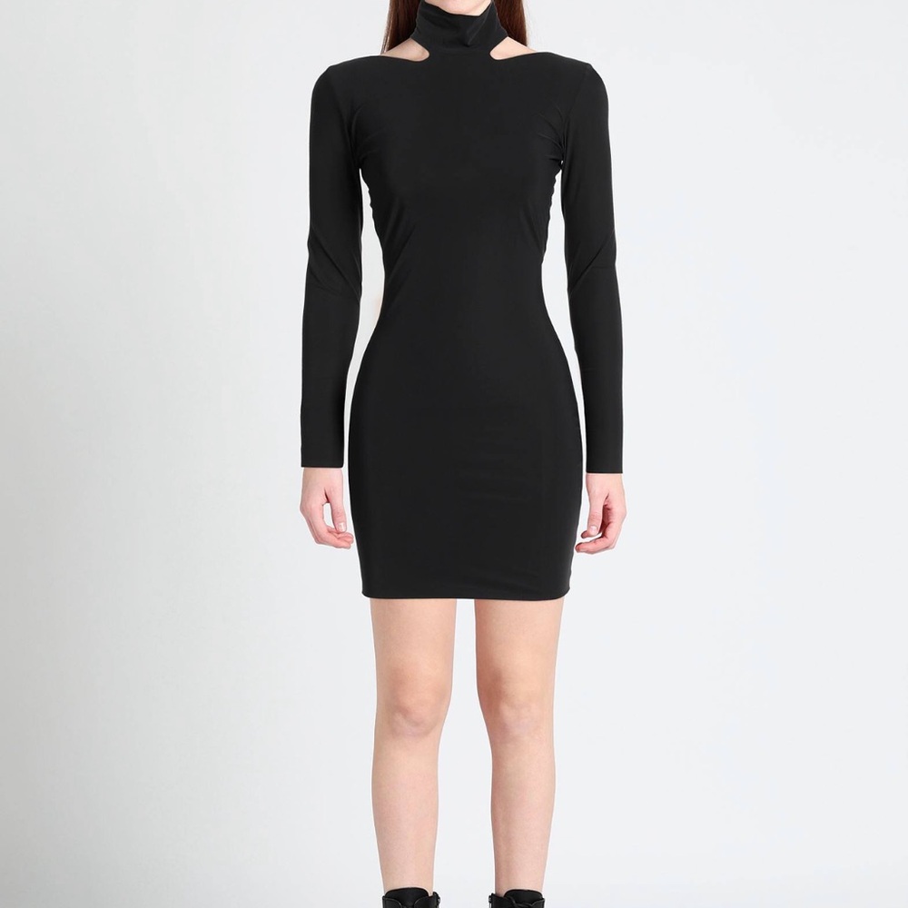 Elegant Black Long Sleeve Dress